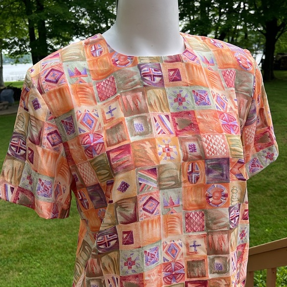 Caviar Vintage 80’s spring blouse M - Picture 2 of 8